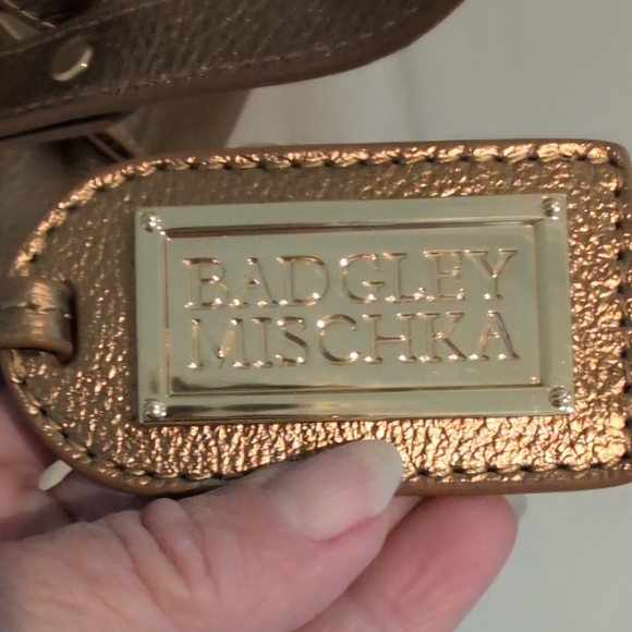 Badgley Miscka Gold Designer Women's Bag - Picture 2 of 10